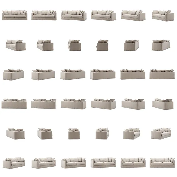 Le Grand Air 3-Personers Sofa Hør Natural Blonde