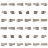 Le Grand Air 3-Personers Sofa Hør Natural Blonde