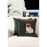 Holiday Dog Tyynynpäällinen 50x50 cm Metsänvihreä