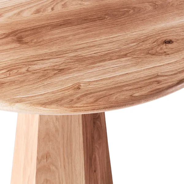 Hexagon Matbord Ø90 cm Ek
