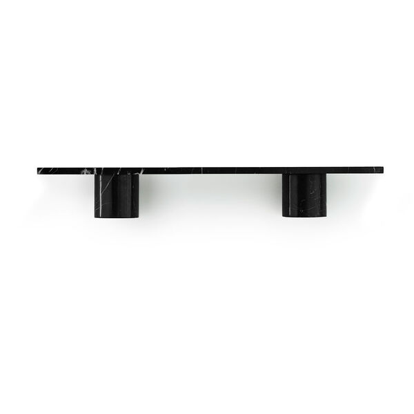 Sten Væghylde 80 cm Sort Marmor