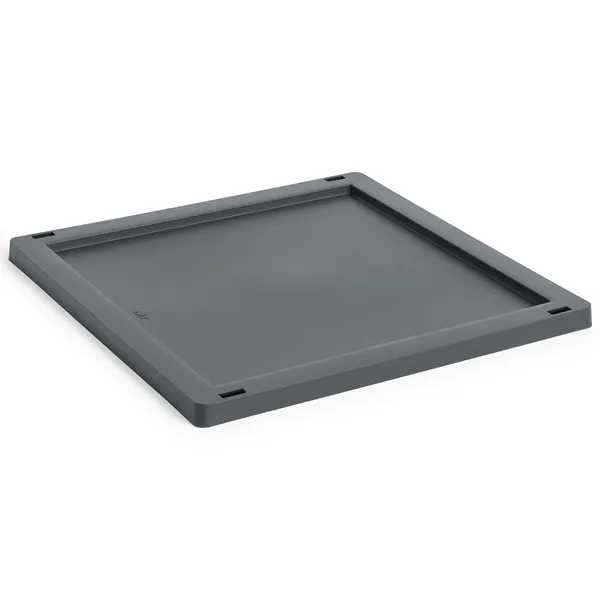Colour Crate Plastic Medium Square / Cube Låg Charcoal
