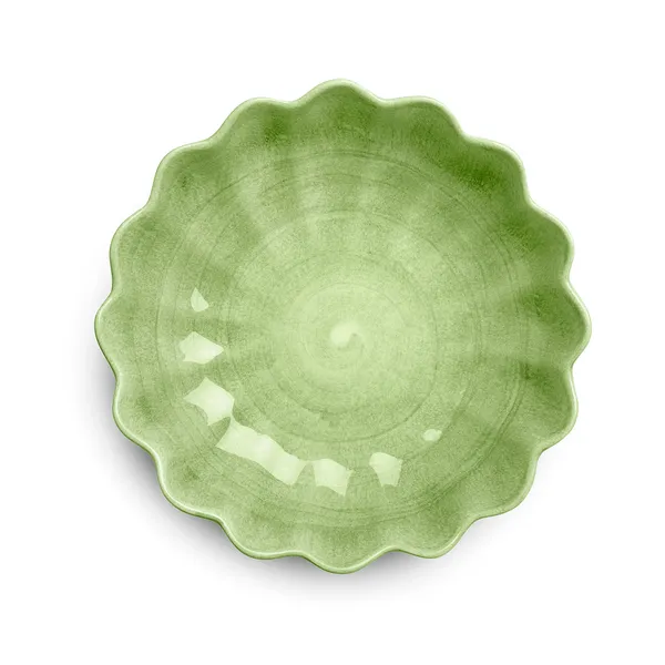 Oyster Skål 24 cm Grøn
