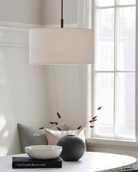 Soft Riippuvalaisin Ø44 cm Metallipronssinvärinen / Linen White