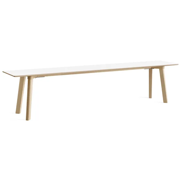CPH Deux 215 2.0 Bänk 200 cm Pearl White / Obehandlad Bok