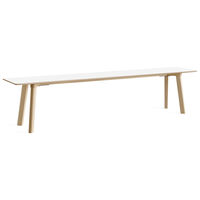 CPH Deux 215 2.0 Bänk 200 cm Pearl White / Obehandlad Bok
