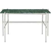TS Skrivbord 60x120 cm Polerat Stål / Grön Guatemalamarmor