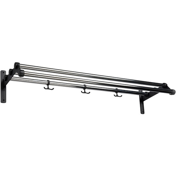 Nostalgi 291 Hattehylde 100 cm Sort / Krom