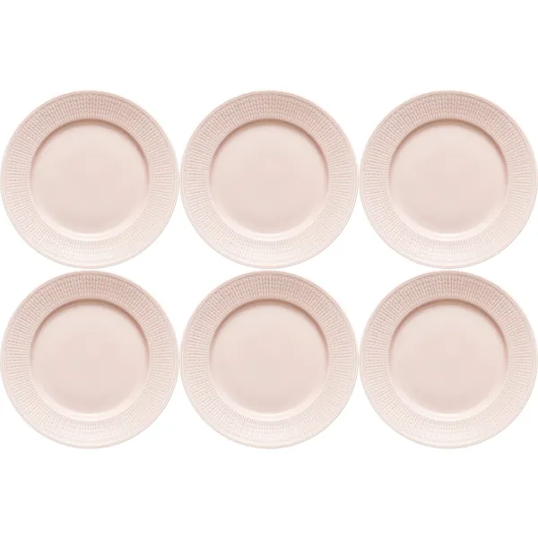 Swedish Grace Tallerken 21 cm 6-pak Rose (Pink)