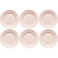 Swedish Grace Tallerken 21 cm 6-pak Rose (Pink)