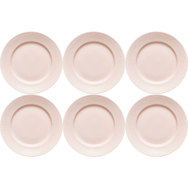 Swedish Grace Tallerken 21 cm 6-pak Rose (Pink)