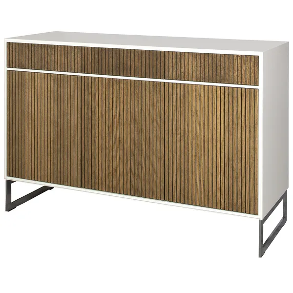 Line Burned Walnut Senkki 3 ovea Valkoinen