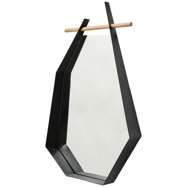 Edge Vægspejl 38x72 cm Sort