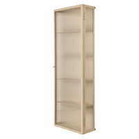 Haze Veggskap Ribbet Glass 35x100 cm Cashmere