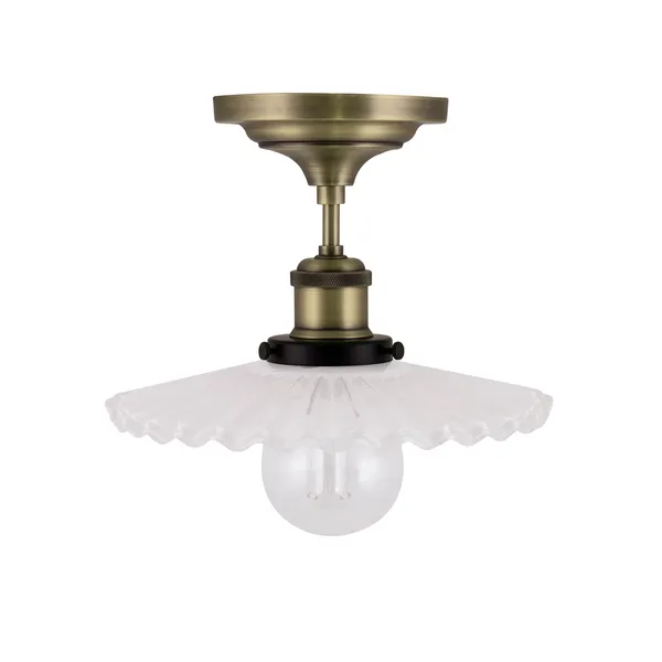 Cobbler 25 Plafond White/Ant. Brass