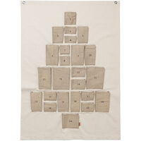Pine Adventskalender Natur 90x125 cm