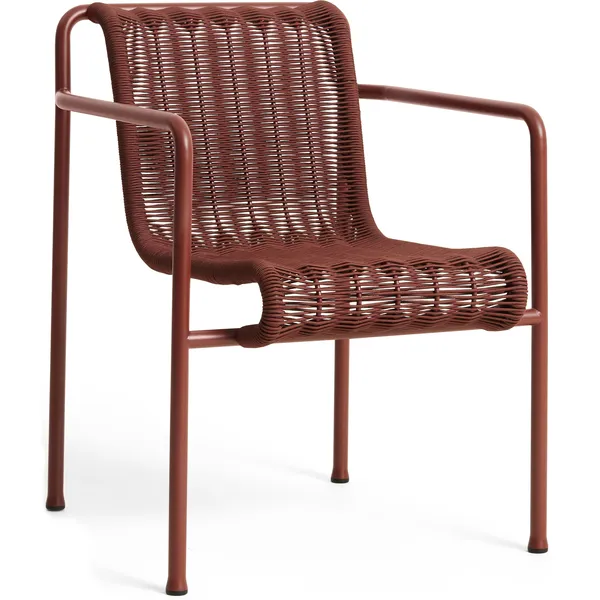 Palissade Cord Dining Armchair Iron Red