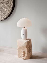 592 Sculpture Table Lamp Ø36 cm White