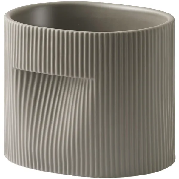 Ridge Krukke 15 cm Taupe