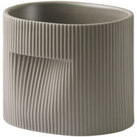 Ridge Krukke 15 cm Taupe