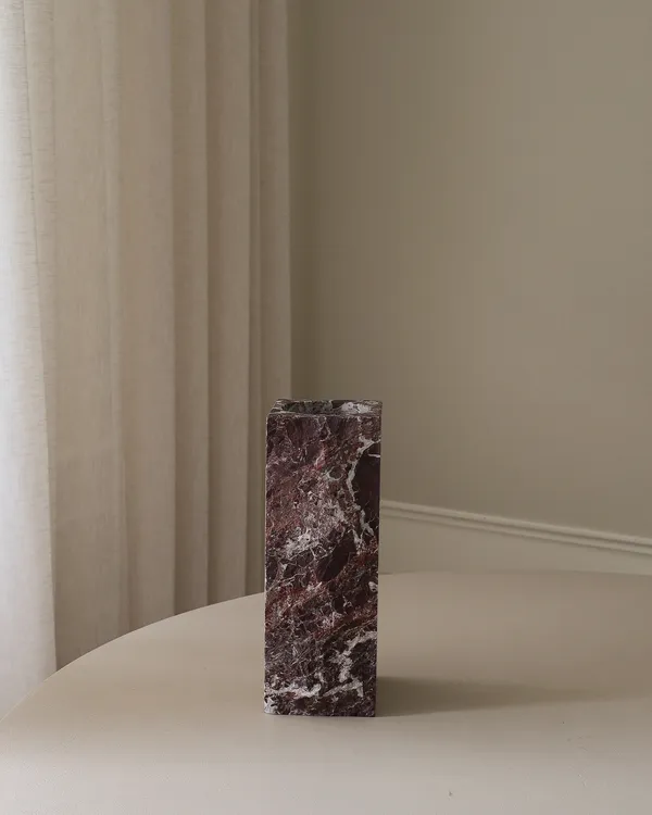 Edge Vase Medium Rosso Levanto