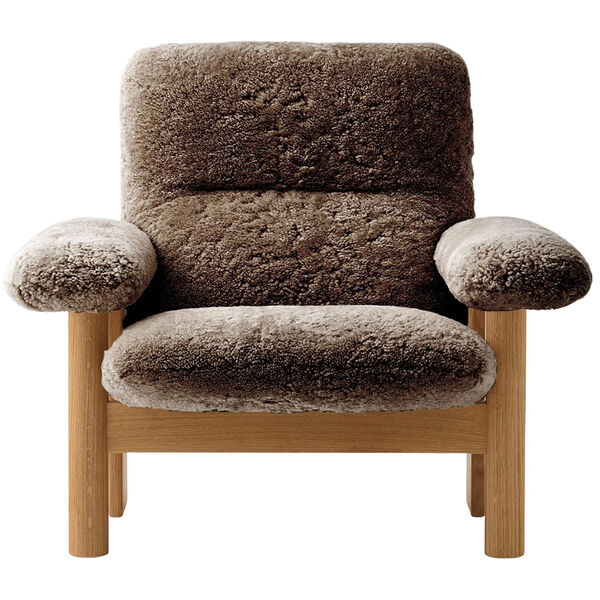Brasilia Fåtölj Naturlig Ek / Sheepskin Sahara