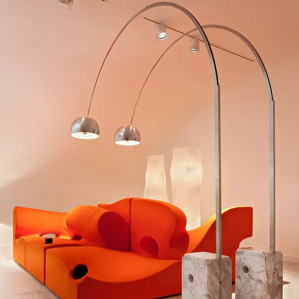 Arco Gulvlampe Marmor
