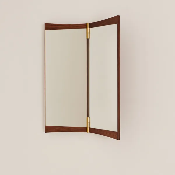 Vanity 2 Väggspegel 59x69 cm Valnöt