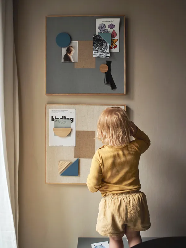 Opslagstavle Magnetisk 512x512 cm Blå