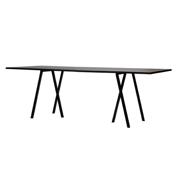 Loop Stand Bord 180 cm Linoleum / Svart