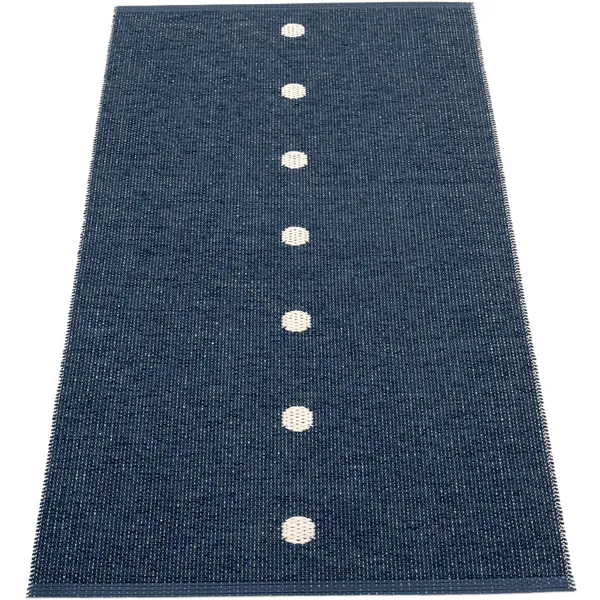 Peg Rug 70x140 cm Dark Blue/Vanilla