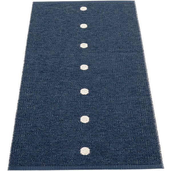 Peg Rug 70x140 cm Dark Blue/Vanilla