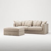 Le Grand Air Fodskammel Bomuld Beige