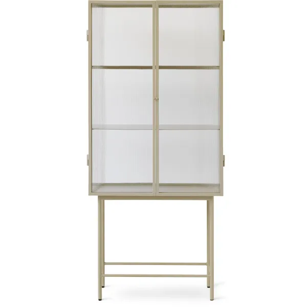 Haze Vitrineskab Kruset Glas 155x70 cm Cashmere