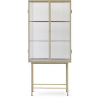 Haze Vitrineskab Kruset Glas 155x70 cm Cashmere