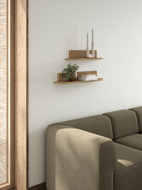 Pillar Vägghylla 60 cm Oljad Ek