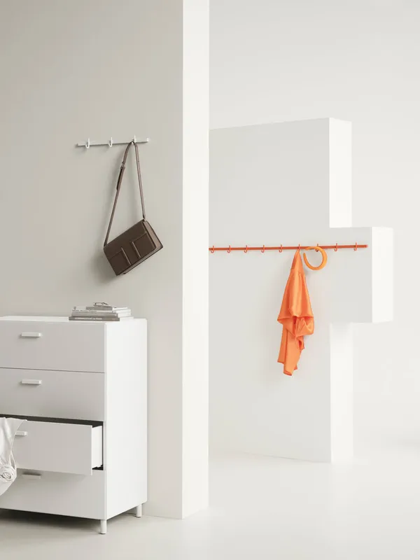 Relief Knagerække 41 cm Hvid
