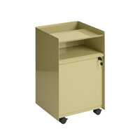 Folded Oppbevaringsvogn Med dør og lås Beige-grønn