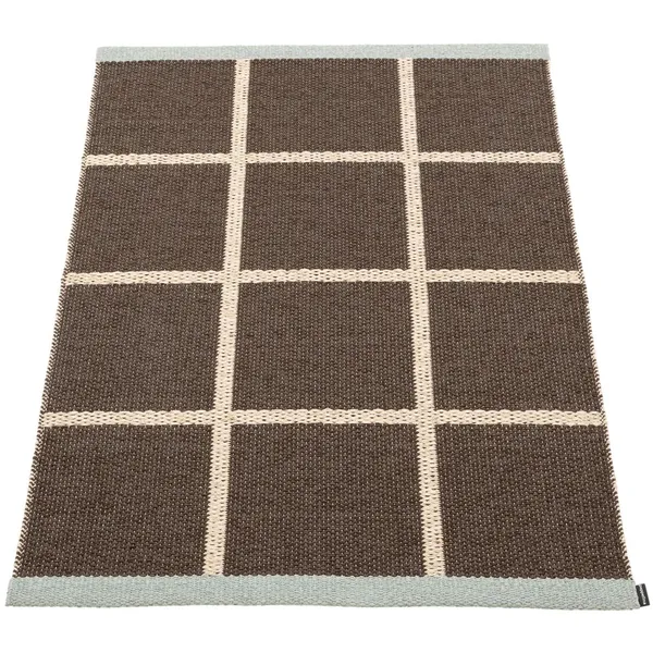 Criss Pop Muovimatto 70x100 cm Dark Brown / Cream / Sage