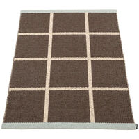 Criss Pop Muovimatto 70x100 cm Dark Brown / Cream / Sage