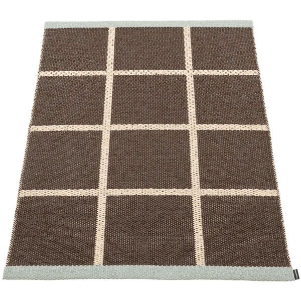 Criss Pop Muovimatto 70x100 cm Dark Brown / Cream / Sage