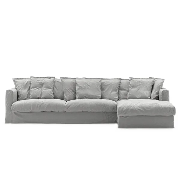 Le Grand Air 3-Personers Sofa Hør Divan Højre Foggy Morning