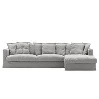 Le Grand Air 3-Personers Sofa Hør Divan Højre Foggy Morning