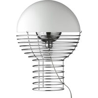 Wire Bordlampe 40 cm Krom / Hvid