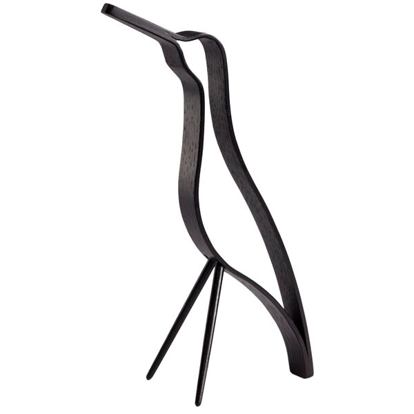Woody Bird Dekoration Høj 25 cm Black Stained Oak