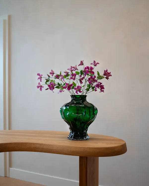 Ammonit Vase 30 cm Grøn