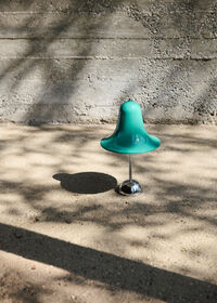 Pantop Bordlampe Bærbar Ø18 Krom / Light Teal
