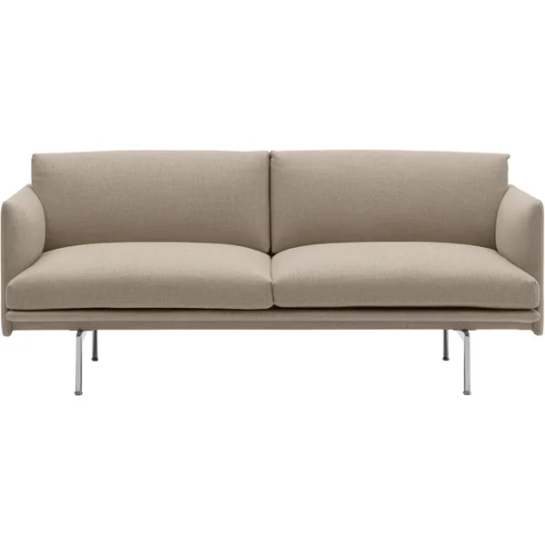 Outline Sofa 2-seters Ecriture 240 / Polert Aluminium