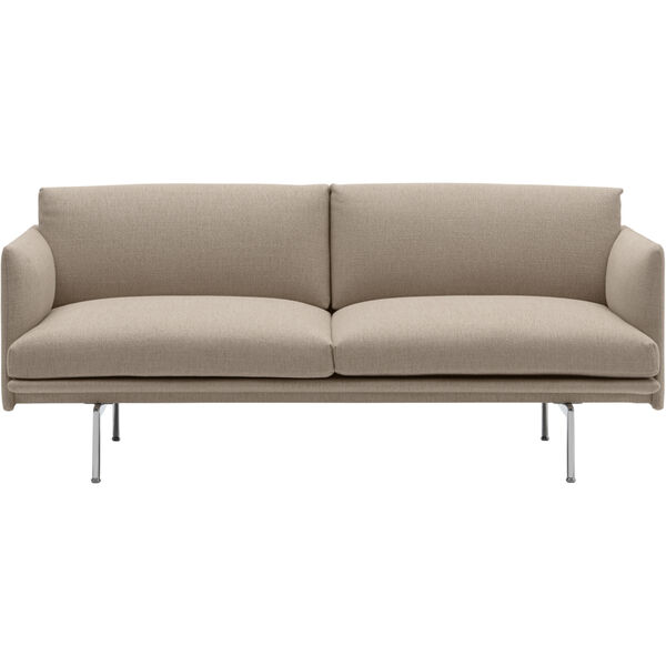 Outline Sofa 2-seters Ecriture 240 / Polert Aluminium