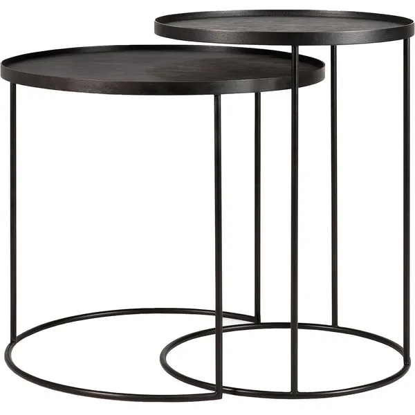 Round Brettbord Rund Sett S/L Svart